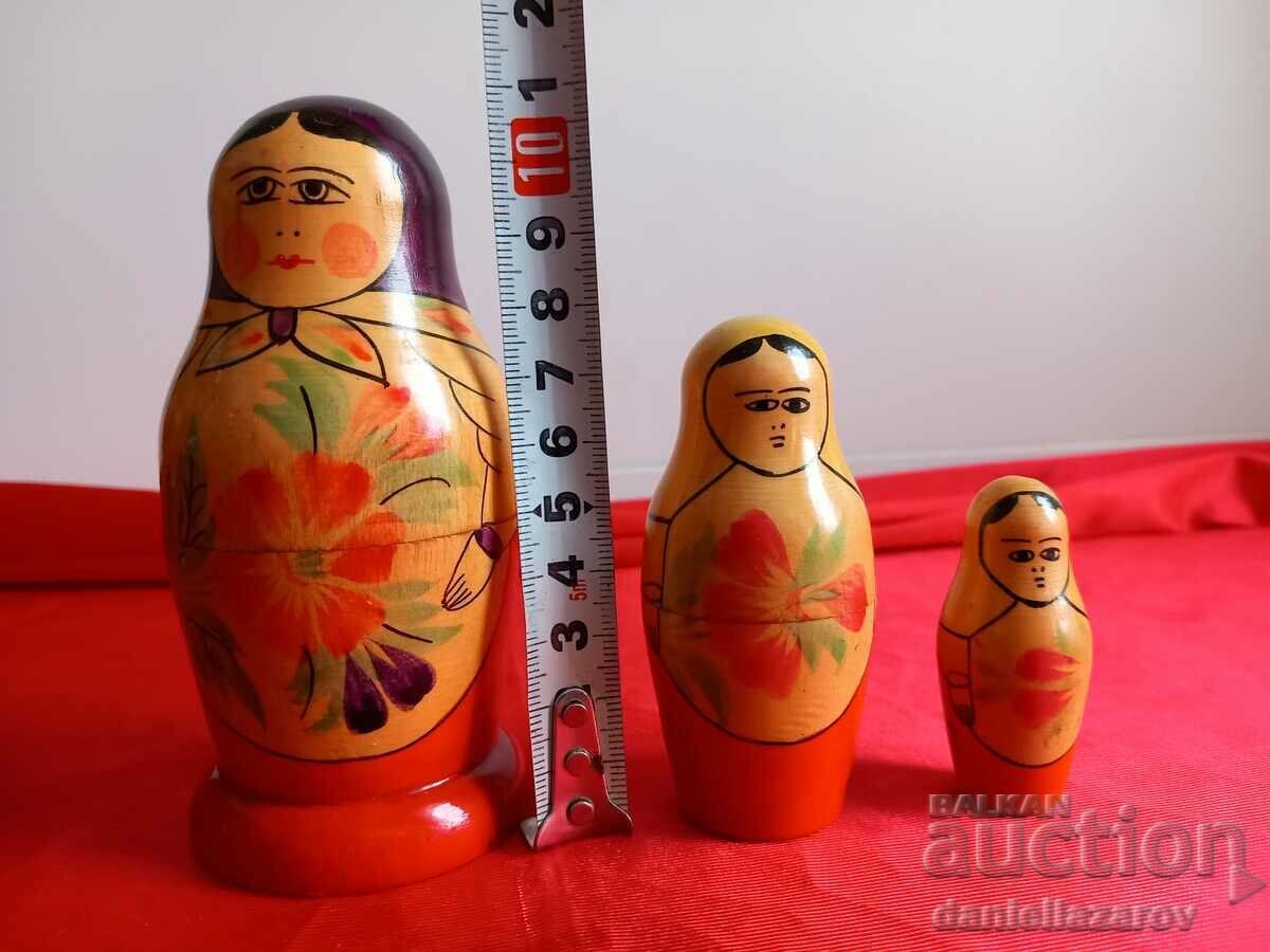 1961 Matryoshka, Matryoshka USSR 3 in 1 - 5 1961 Matryoshka, Matryoshka USSR 3 in 1 - 5