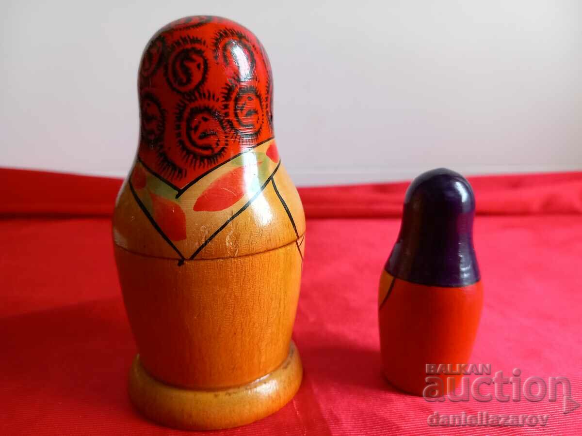 Auction 1961 Matryoshka, Matryoshka USSR 2 in 1 Auction 1961 Matryoshka, Matryoshka USSR 2 in 1