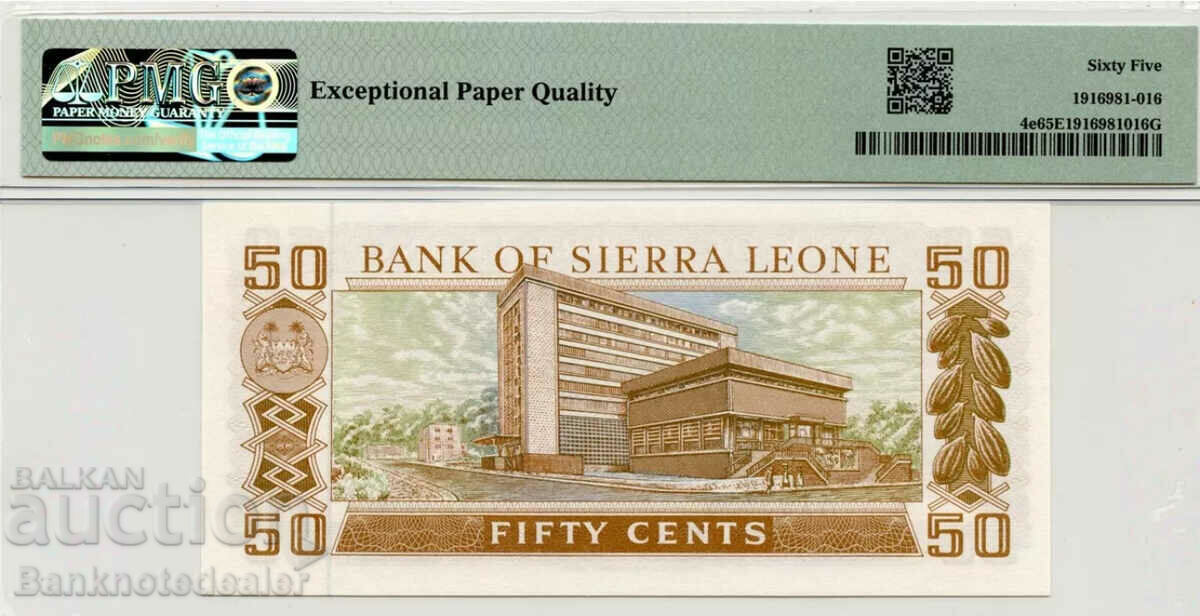 Sierra Leone 1 Leone 1964 Pick 4e PMG 65 with price 120.00 BGN | € 61.36 Sierra Leone 1 Leone 1964 Pick 4e PMG 65 with price 120.00 BGN | € 61.36