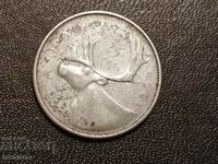 1961 25 cent Canada silver