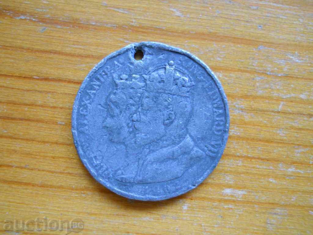 Medal "For the Coronation of King Edward VII" Great Britain