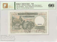 Βέλγιο 50 Φράγκα 10 Belgas 1938 Pick 106 TQG 66