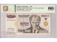 Turkey 5000000 Lira 1997 Pick 210b TQG 66