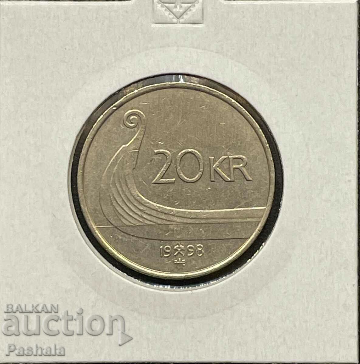 Norway 20 kroner 1998