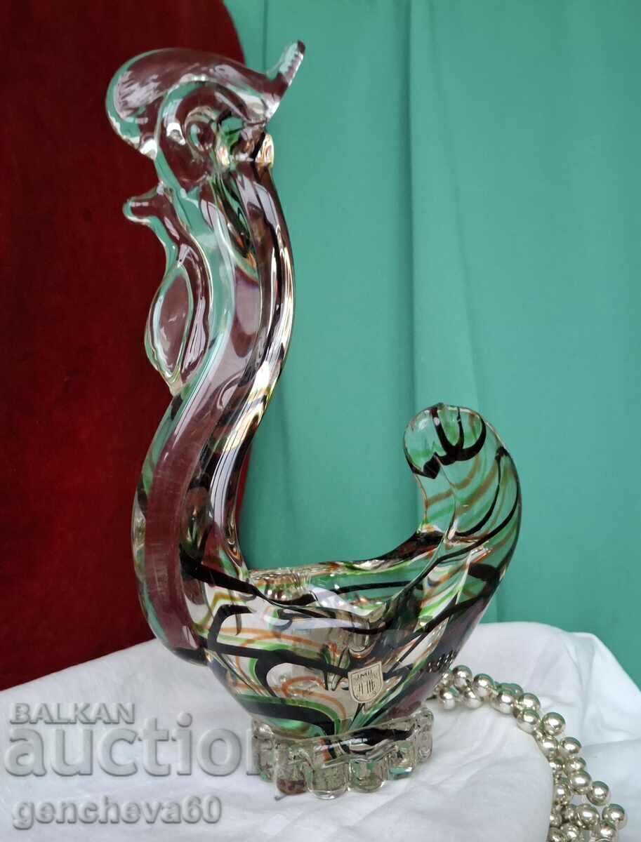 Vintage Rooster Murano Style Figure - 6 Vintage Rooster Murano Style Figure - 6