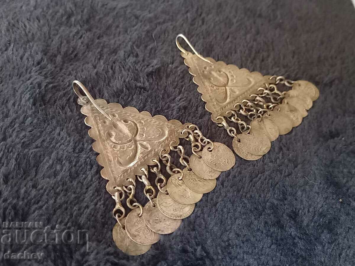 2 pcs. old wrought silver renaissance eyelash costume jewelry - 5 2 pcs. old wrought silver renaissance eyelash costume jewelry - 5