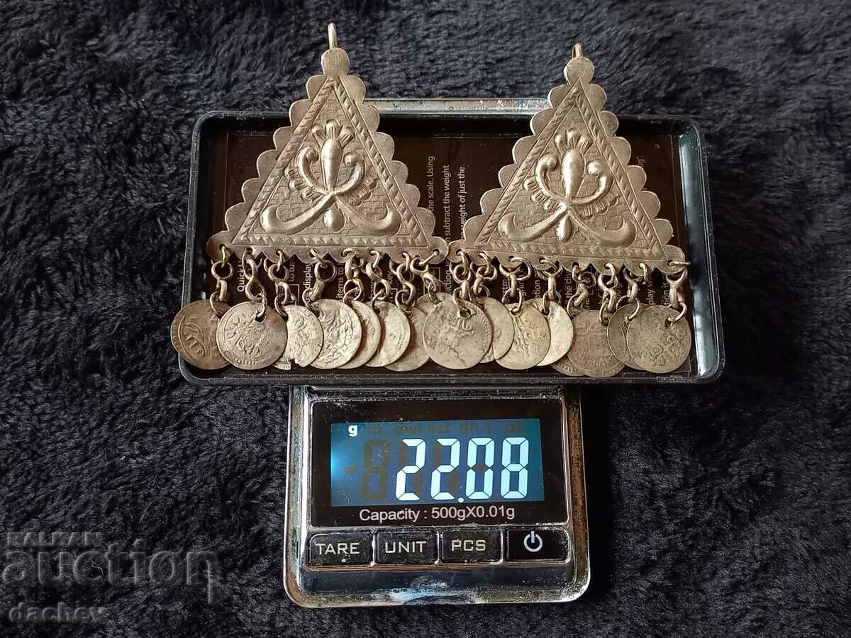 2 pcs. old wrought silver renaissance eyelash costume jewelry - 7 2 pcs. old wrought silver renaissance eyelash costume jewelry - 7