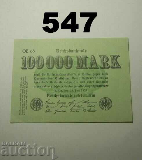 Berlin 100000 mark 1923 AUNC Germany