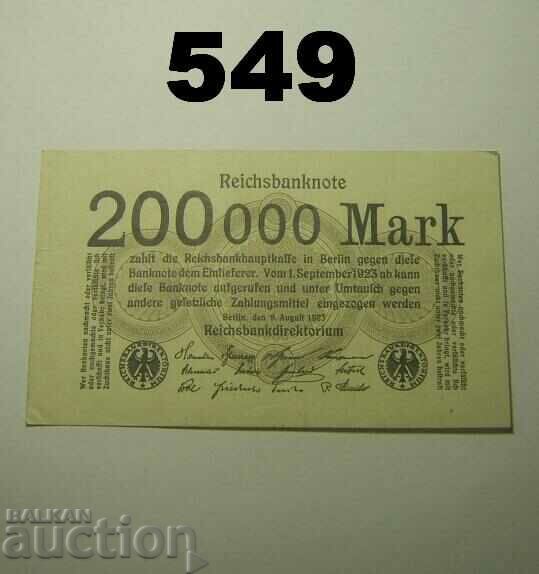 Berlin 200000 mark 1923 VF+ Германия