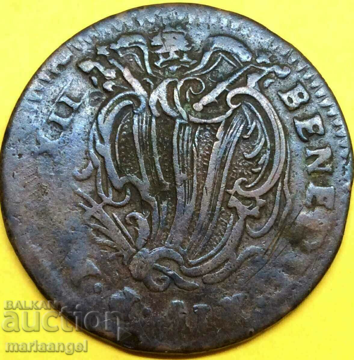 Baiocco Ferrara Vatican Benedict XIV 12.43g 33mm