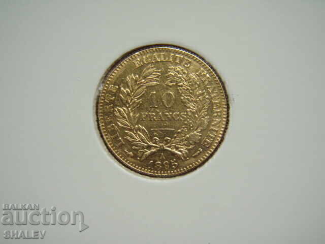 Livrarea 10 Franci 1895 A Franța (10 franka Frantsiya) /1/ - AU (zlato) Livrarea 10 Franci 1895 A Franța (10 franka Frantsiya) /1/ - AU (zlato)
