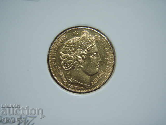 10 Franci 1895 A Franța (10 franka Frantsiya) /1/ - AU (zlato) - 5 10 Franci 1895 A Franța (10 franka Frantsiya) /1/ - AU (zlato) - 5