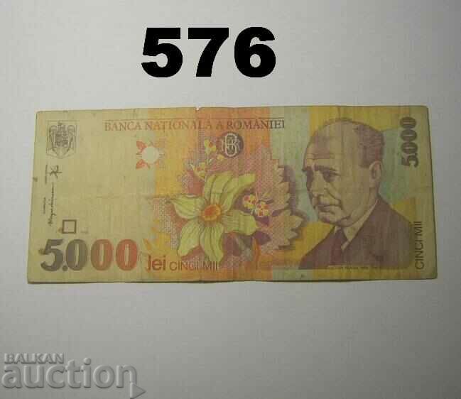 Romania 5000 lei 1998