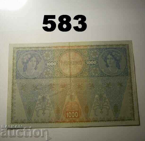 Austria 1000 kroner 1902 VF with price 7.00 BGN | € 3.58 Austria 1000 kroner 1902 VF with price 7.00 BGN | € 3.58