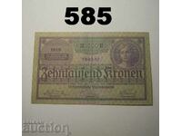 Austria 10000 kroner 1924 VF+/aXF