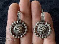 Renaissance silver cut earrings arpalia costume jewelry