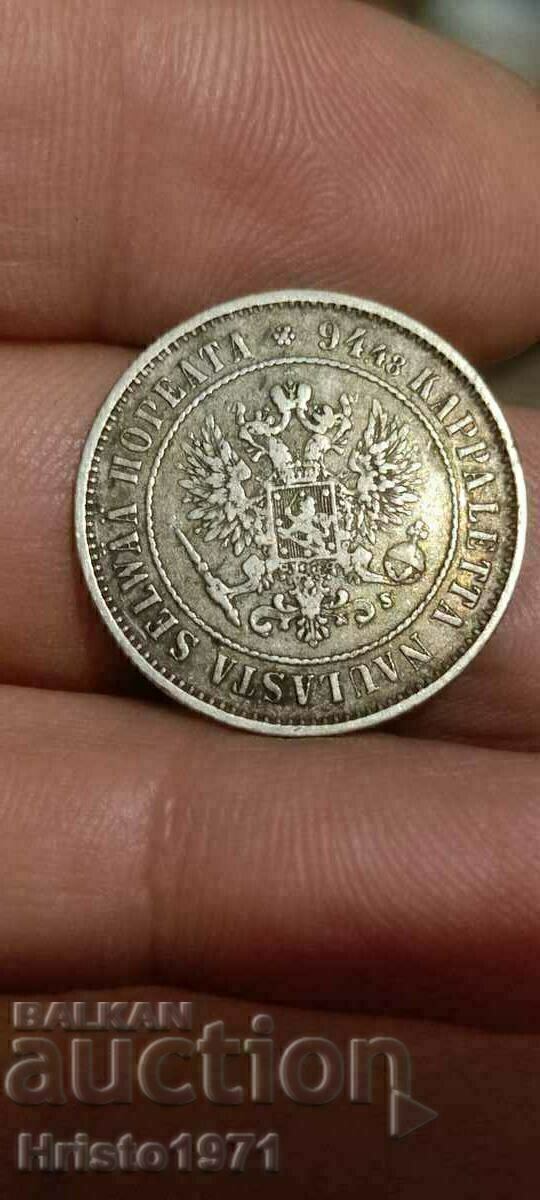 1 mark 1874 Finland with price 55.00 BGN | € 28.12 1 mark 1874 Finland with price 55.00 BGN | € 28.12