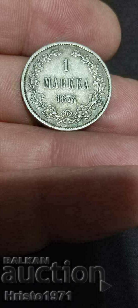 1 mark 1874 Finland