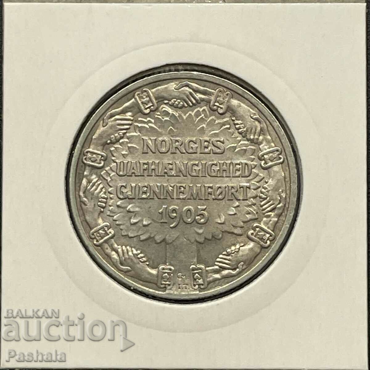 Norway 2 kroner 1906. Rare. Quality. with price 390.00 BGN | € 199.40 Norway 2 kroner 1906. Rare. Quality. with price 390.00 BGN | € 199.40