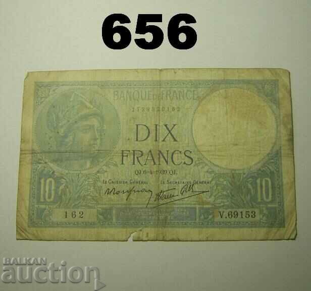 France 10 francs 1939 Fine-