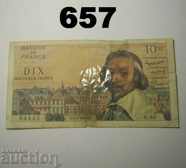 France 10 francs 1960 Torn