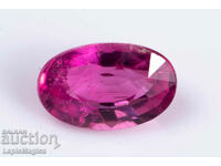 Rubellite Pink Tourmaline 0.82ct Oval Cut