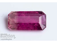 Two tone pink tourmaline 0.89ct octagon cut