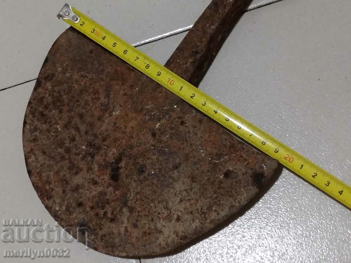 Hand-forged ploughshare from an old plough, wrought iron - 5 Hand-forged ploughshare from an old plough, wrought iron - 5