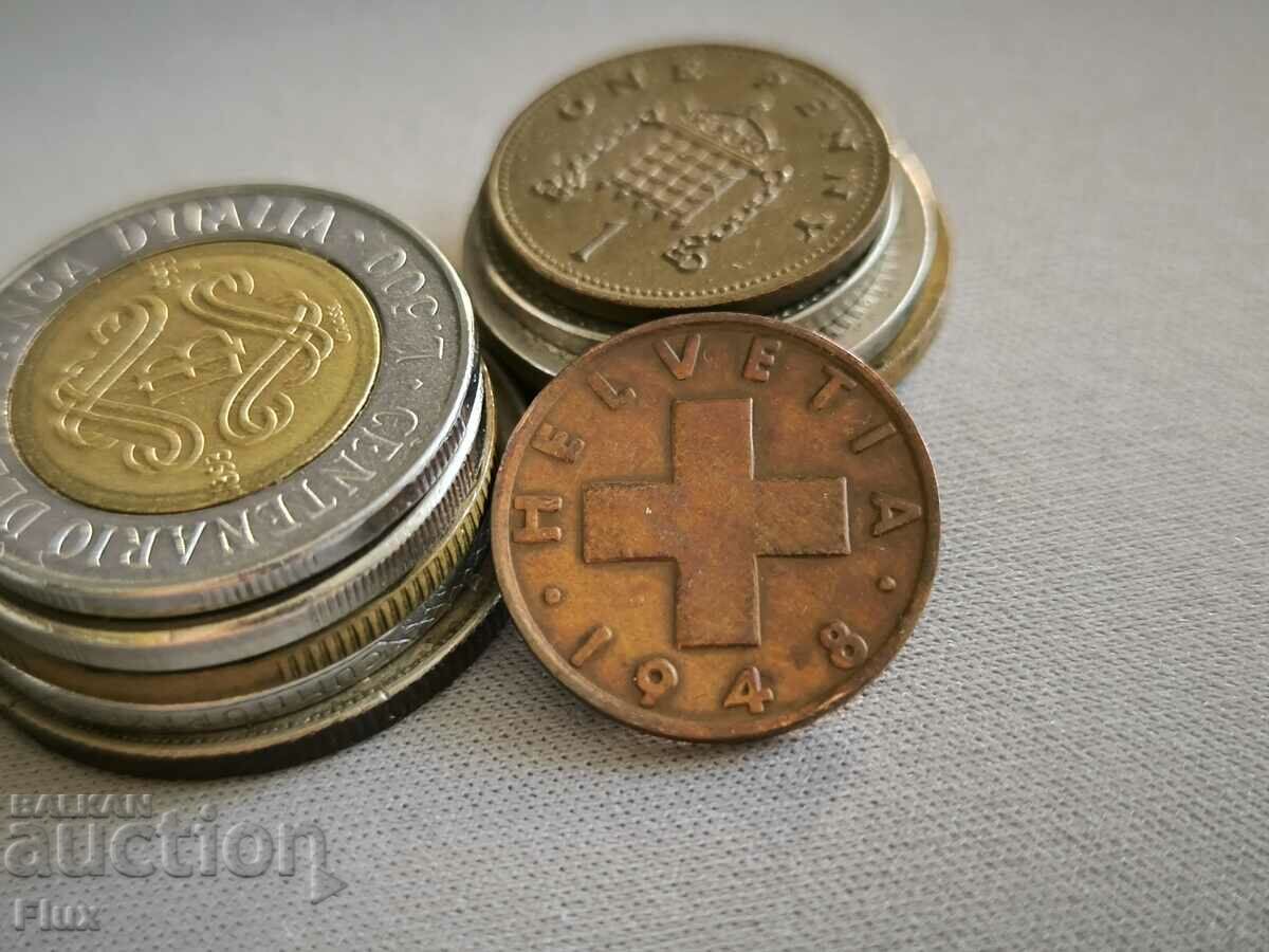 Coin - Switzerland - 2 rapenne | 1948; Series B with price 3.75 BGN | € 1.92