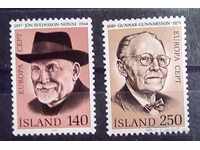 Iceland 1980 Europe CEPT Personalities MNH