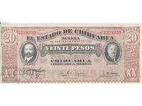 20 pesos 1915, Mexic