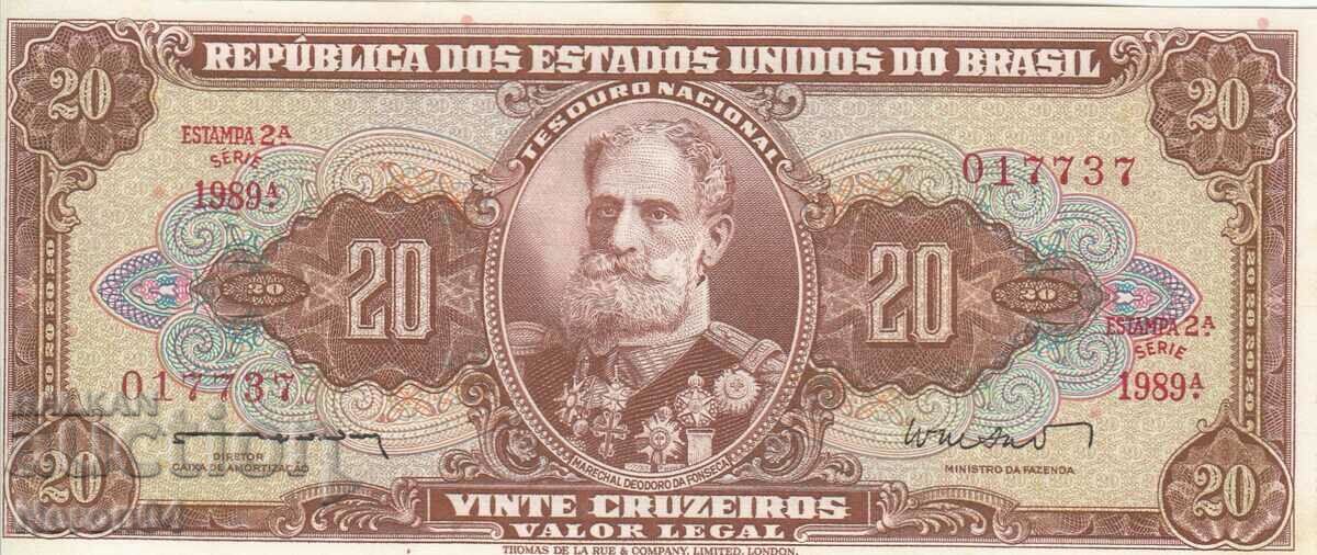 20 cruzeiro 1962, Βραζιλία 20 cruzeiro 1962, Βραζιλία