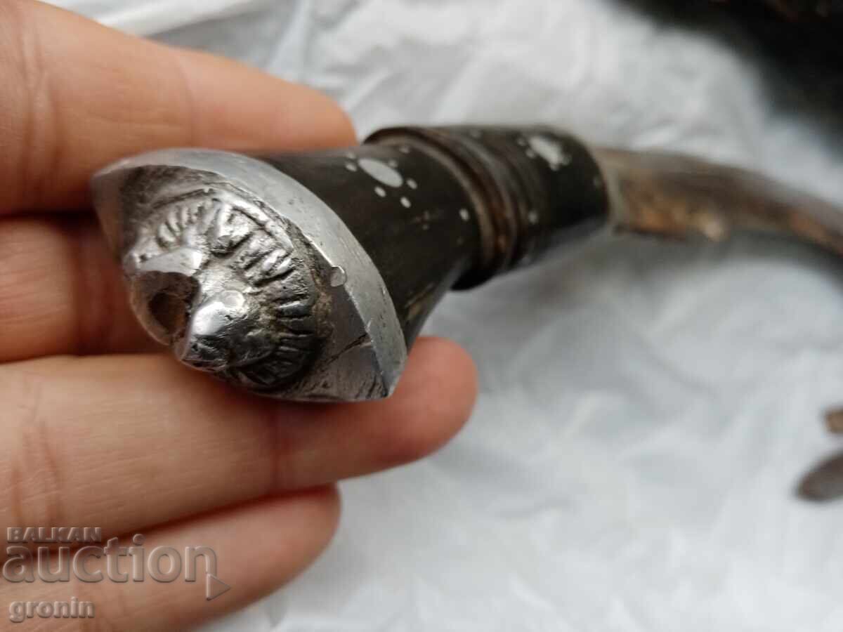 Livrarea Cuțit vechi, militar mare, luptă Kukri, Nepal, os, cania, Livrarea Cuțit vechi, militar mare, luptă Kukri, Nepal, os, cania,