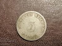 1875 year 5 pfennig A Germany