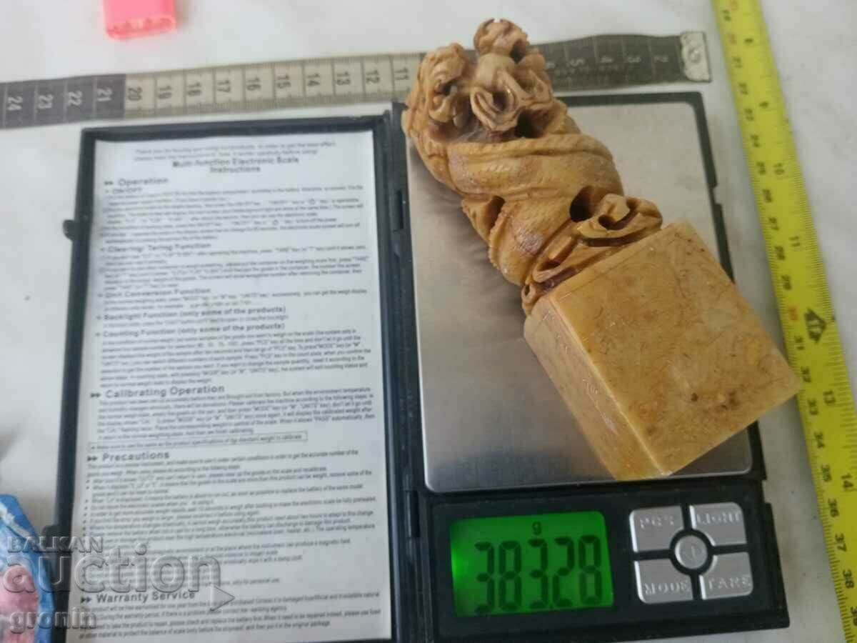 Δράκος, δράκος, φιγούρα, νεφρίτης, νεφρίτης, σφραγίδα, σκαλισμένο, 190k, Κίνα - 5