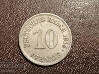 1915 year 10 pfennig E Germany