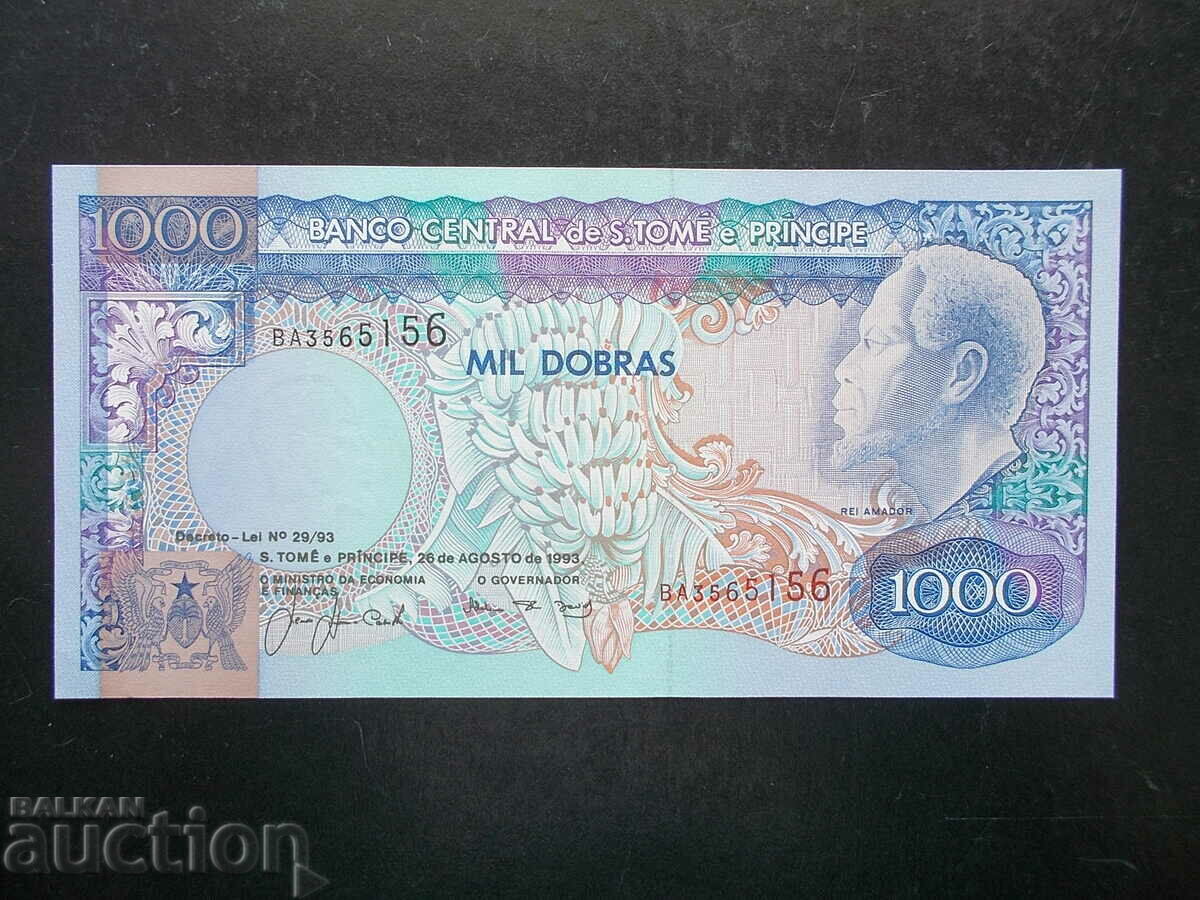 SAO TOME ȘI PRINCIPE, 1000 buni, 1993, UNC