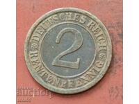 Germania 2 Pfennig 1924 A