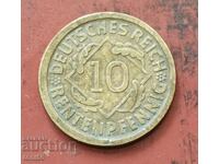 Germany 10 Rentenpfennig 1923 D