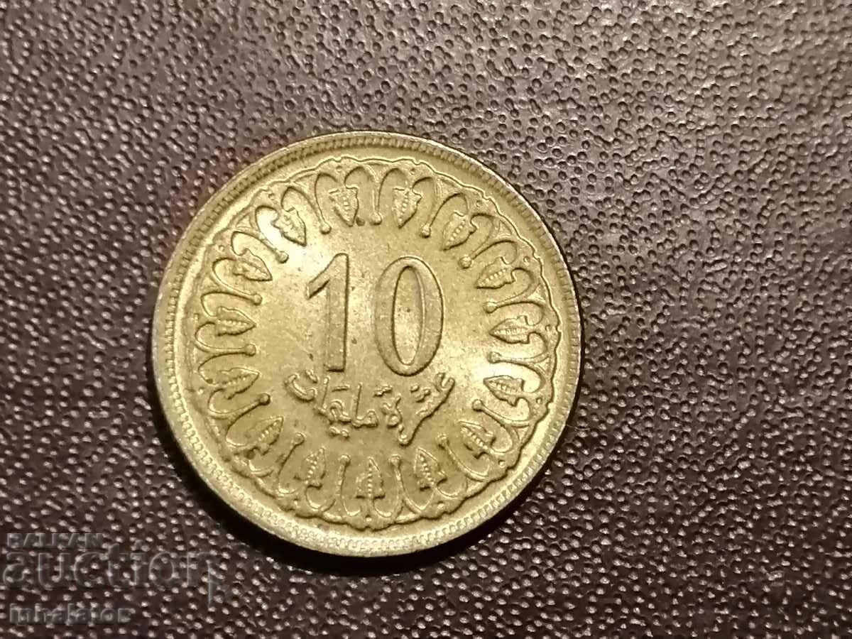 Tunisia 10 milim 1960