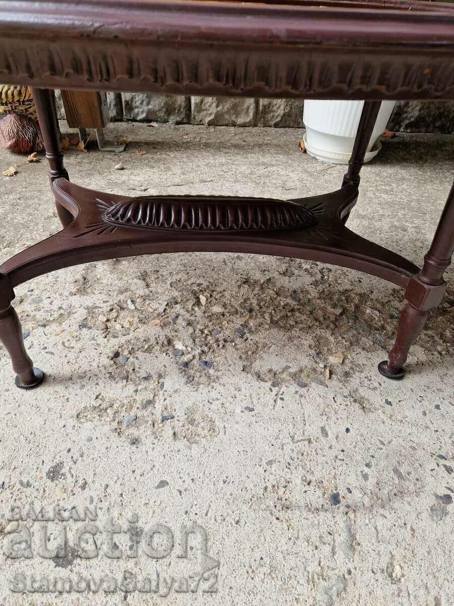 Delivery of Wonderful antique wood carving coffee table