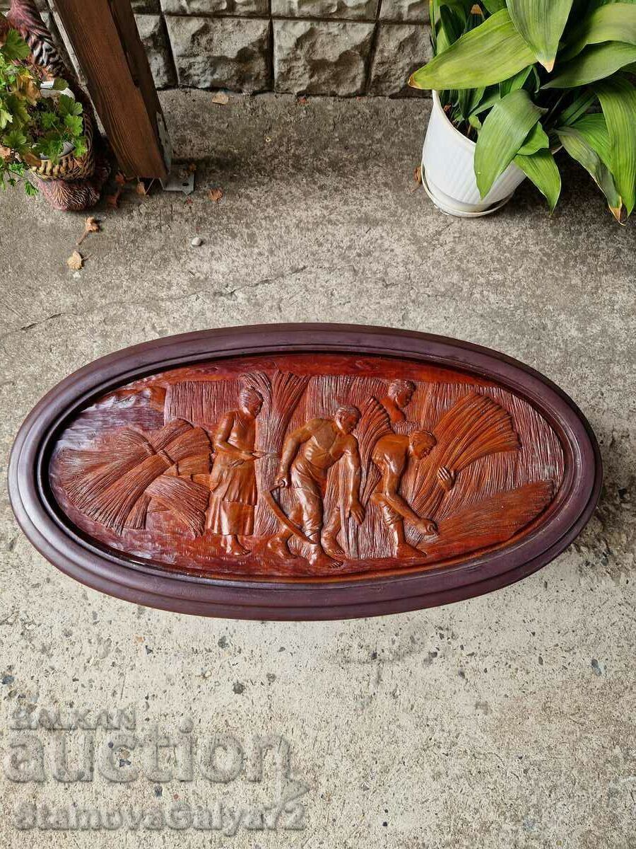 Wonderful antique wood carving coffee table - 7