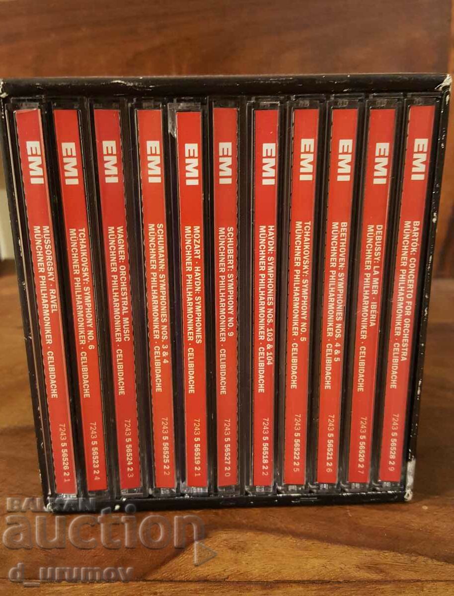 Auction Sergiu Celibidache, Münchner Philharmoniker - set of 11 discs Auction Sergiu Celibidache, Münchner Philharmoniker - set of 11 discs