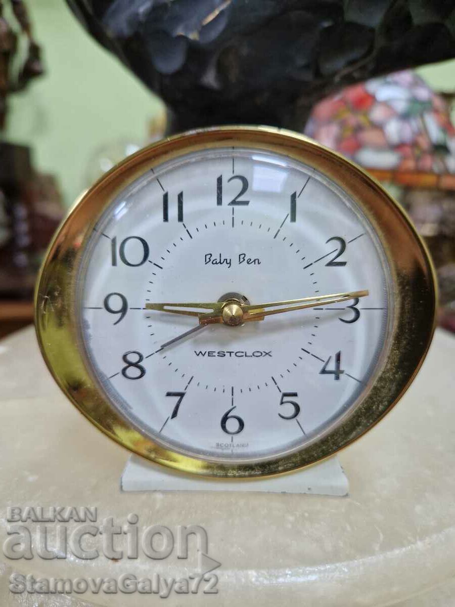 Rare collectible Scottish Baly Ben alarm clock