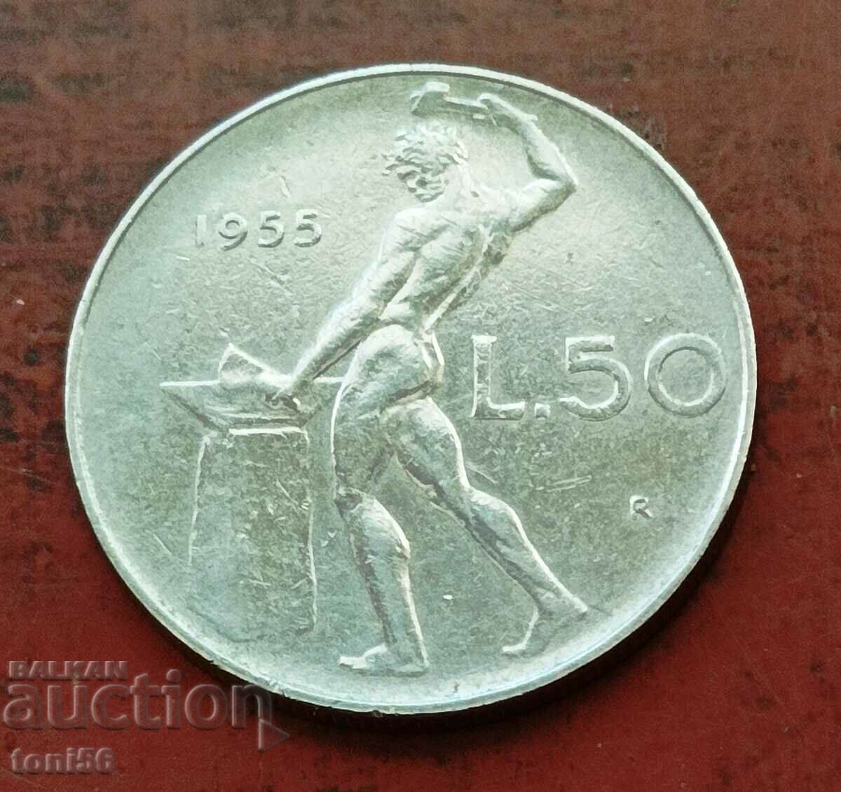 Italia 50 lire 1955