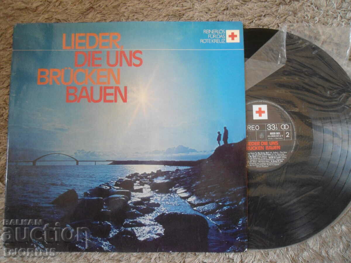 LIEDER DIE UNS BRUCKEN BAUEN, gramophone record, large