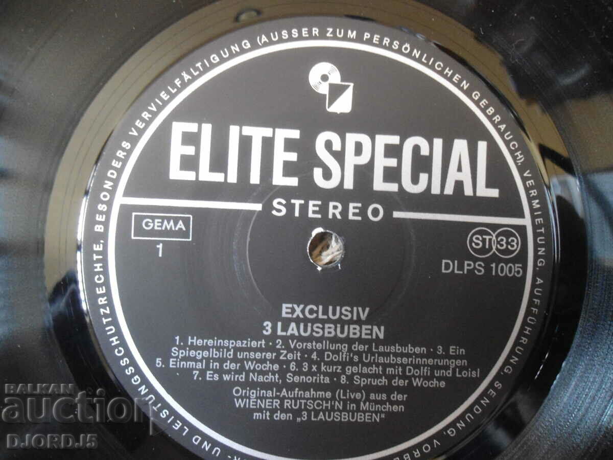 Auction Sexclusiv 3 Lausbuben, gramophone record, large Auction Sexclusiv 3 Lausbuben, gramophone record, large