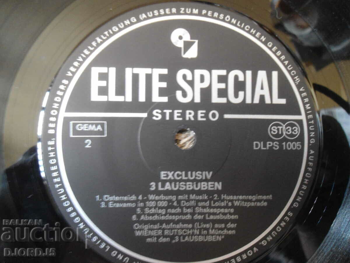 Delivery of Sexclusiv 3 Lausbuben, gramophone record, large Delivery of Sexclusiv 3 Lausbuben, gramophone record, large