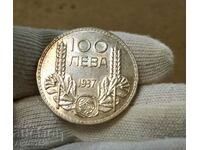 BGN 100, 1937 / silver /