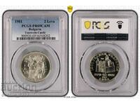 2 лева 1981 Иван Асен II PR 69 CAM PCGS